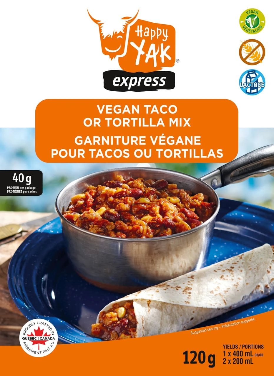 Happy Yak Vegetarian Taco And Tortilla Mix 1 Happy Yak Vegetarian Taco And Tortilla Mix