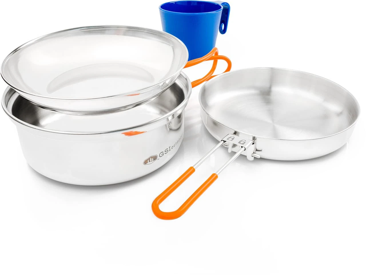 GSI Glacier Stainless 1 Person Mess Kit 1 GSI Glacier Stainless 1 Person Mess Kit