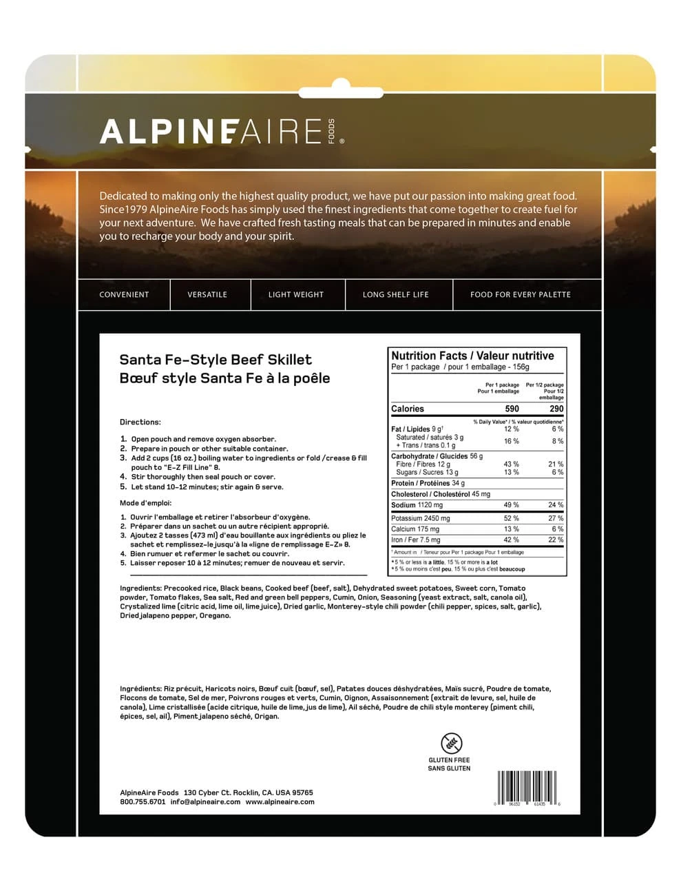 AlpineAire Santa Fe Beef Skillet 2 AlpineAire Santa Fe Beef Skillet - Image 2