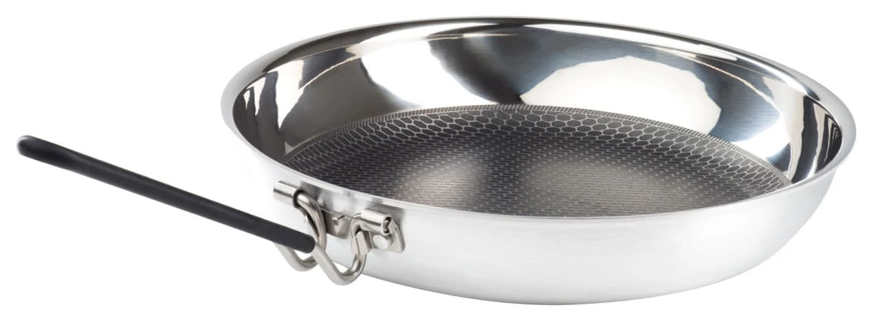 GSI Glacier Stainless Steel 25cm Frypan 1 GSI Glacier Stainless Steel 25cm Frypan