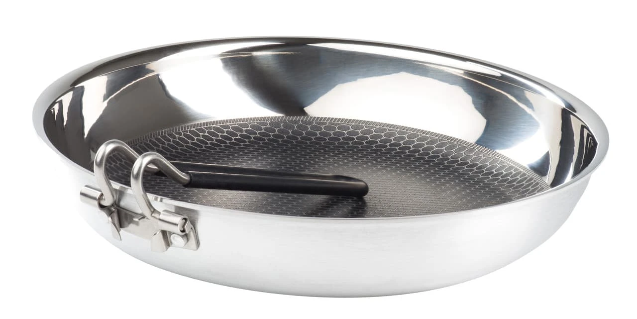 GSI Glacier Stainless Steel 25cm Frypan 2 GSI Glacier Stainless Steel 25cm Frypan - Image 2