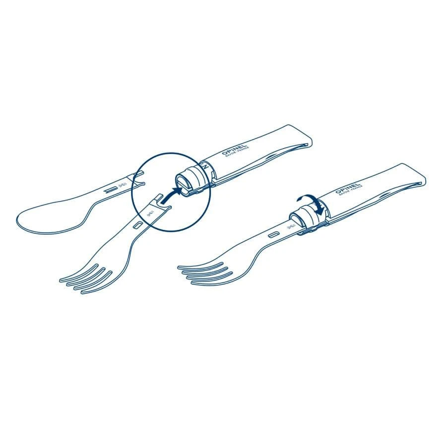 Opinel Pinic+ Cutlery Complete Set With No 8 Knife 4 Opinel Pinic+ Cutlery Complete Set With No 8 Knife - Image 4