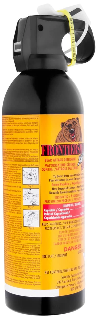 Frontiersman Bear Spray 1% 325g Canister 1 Frontiersman Bear Spray 1% 325g Canister